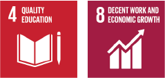 Revsity's commitment to SDG 4 for Quality Education and SDG 8 for Decent Work and Economic Growth, showcasing our dedication to global development goals.